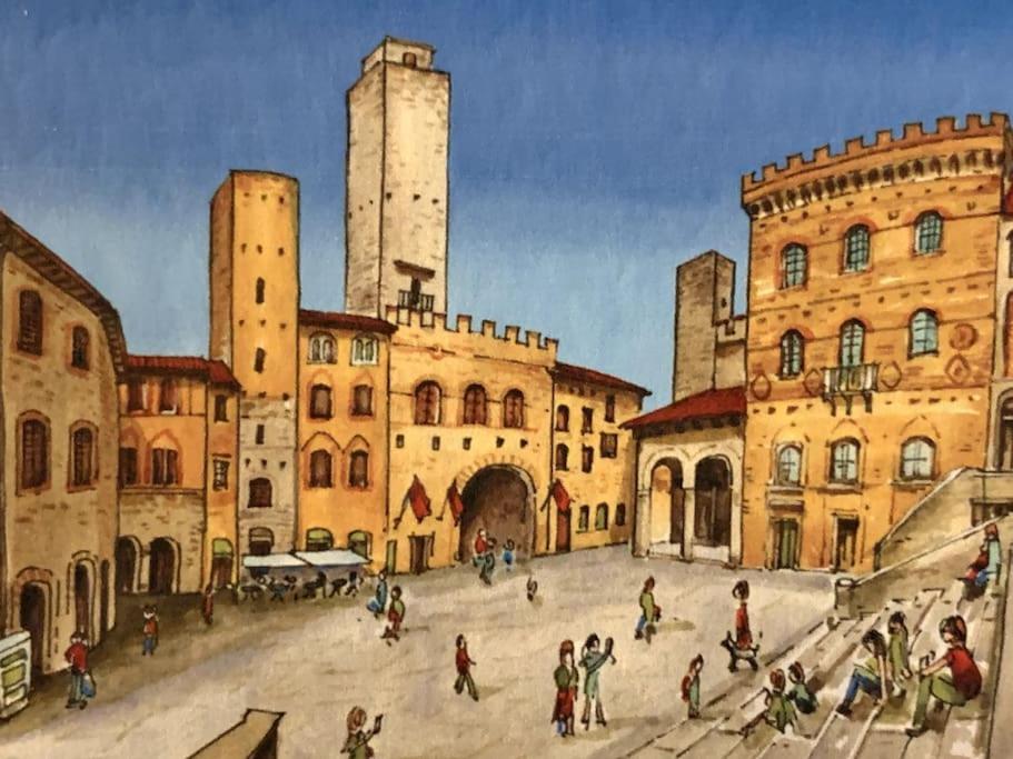 Lovely 2 Bedroom In San Gimignano Historic Center 외부 사진