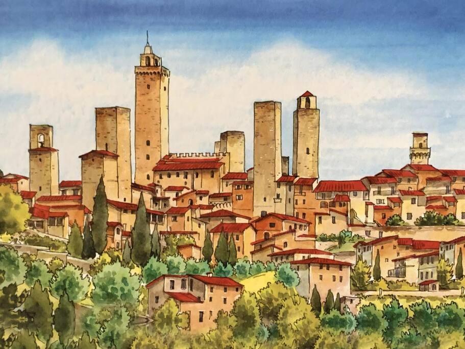 Lovely 2 Bedroom In San Gimignano Historic Center 외부 사진